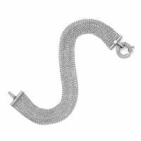 Faceted Bead Bracelet in Sterling Silver