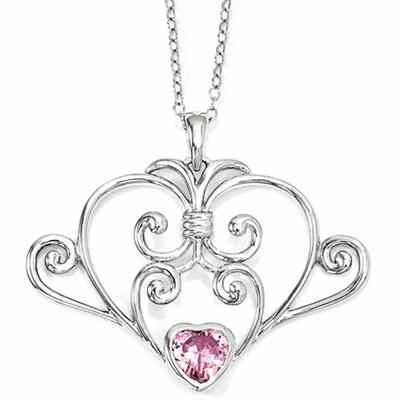 Family Love Sterling Silver Necklace -  - QGPD-QSX567