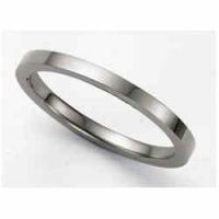 Flat Platinum Wedding Band Ring - 2mm