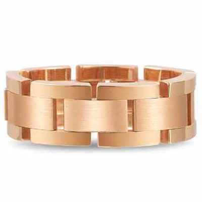 Flexible Designer Wedding Band in 18K Rose Gold -  - WEDLW-13R-18K