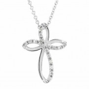 For God So Loved the World Diamond Cross Necklace