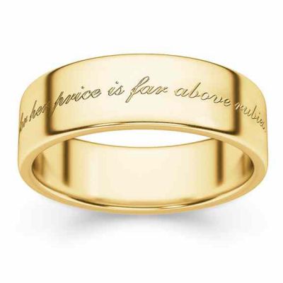 For Her Price is Far Above Rubies Wedding Band Ring -  - BVR-PROV31Y