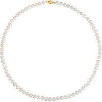 Freshwater Cultured Pearl Strand Necklace, 14K Gold