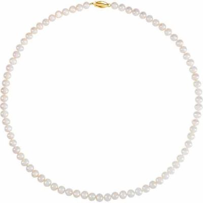 Freshwater Cultured Pearl Strand Necklace, 14K Gold -  - STLN-61671