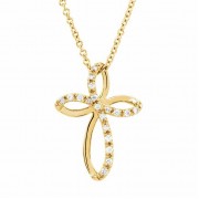 God Sent His Son Diamond Cross Necklace