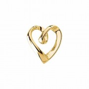 Gold Heart Slide Pendant