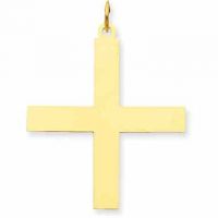 Greek Cross Pendant in 14K Yellow Gold