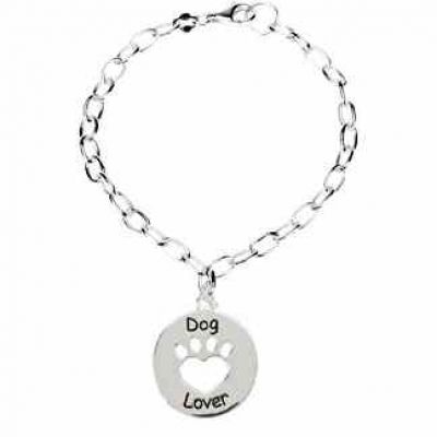 Heart U Back - Dog Lover Bracelet in Sterling Silver -  - STL-BRC631