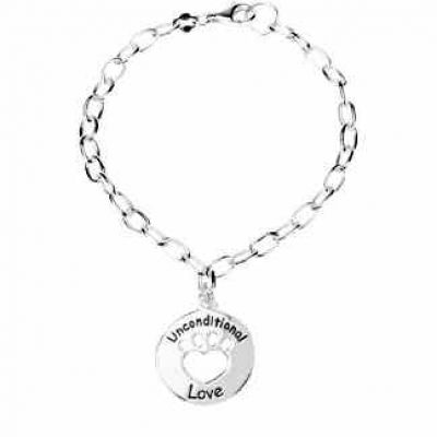 Heart U Back - Unconditional Love Bracelet in Sterling Silver -  - STL-BRC630