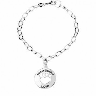Heart U Back - Unconditional Love Bracelet in Sterling Silver -  - STL-BRC630