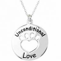 Heart U Back - Unconditional Love Pendant in Sterling Silver