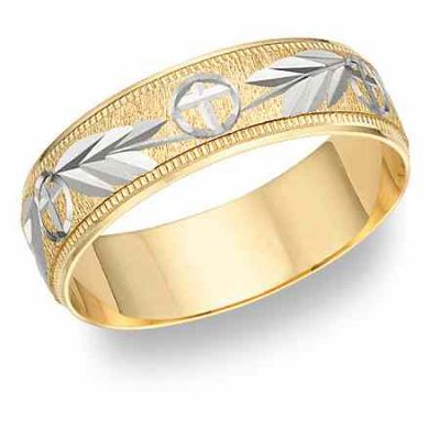 Hosanna Cross Wedding Band Ring -  - CWB-3