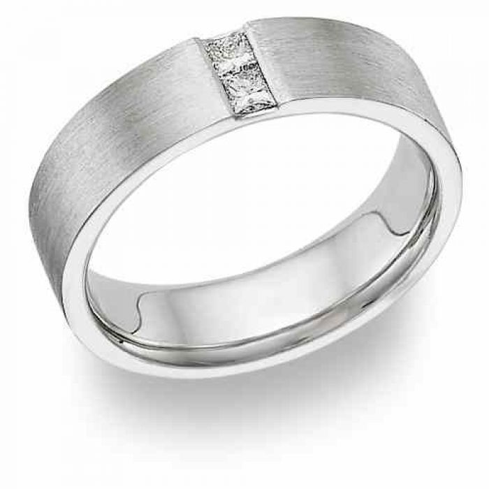Wedding Rings : Husband and Wife Two-Stone Diamond Wedding ...