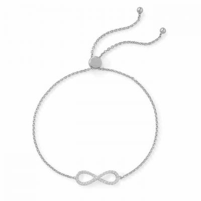 Infinity Friendship Bolo Bracelet, Sterling Silver -  - MMABR-23506