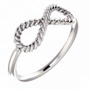 Sterling Silver Infinity Rope Ring