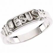 Jesus Ring in Sterling Silver