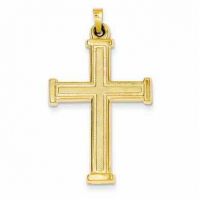 Latin Cross Pendant in 14K Yellow Gold