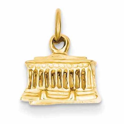 Lincoln Memorial Jewelry Pendant in 14K Gold -  - QG-A0409-L