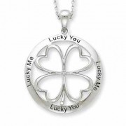 Lucky Me, Lucky You Sterling Silver Pendant