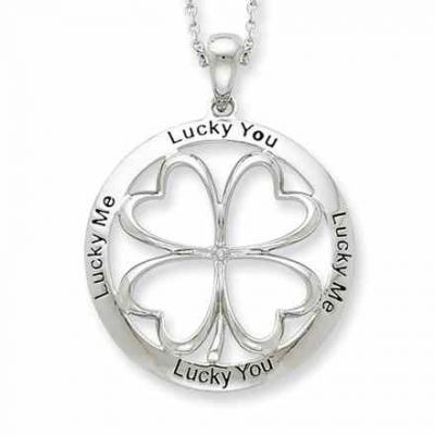 Lucky Me, Lucky You Sterling Silver Pendant -  - QG-QSX289