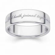 Mark 10:9 "What God Hath Joined Together" Ring Sterling