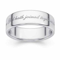 What God Hath Joined Together Wedding Band Ring