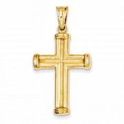 Men's 14K Yellow Gold Cross Pendant