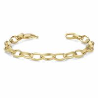 Men's Elliptical Link Bracelet, 14K Gold