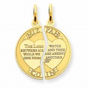 Mizpah Pendant Break Apart Pendant in 14K Gold
