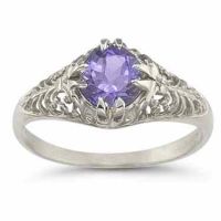 Mythical Amethyst Ring in .925 Sterling Silver
