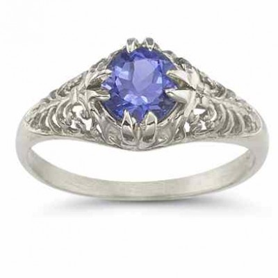 Mythical Tanzanite Ring in 14K White Gold -  - HGO-R60TZW