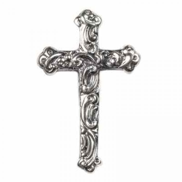 Necklaces : Ornate Vintage Style Cross in Sterling Silver ...