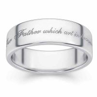 Our Father Which Art In Heaven Bible Verse Ring