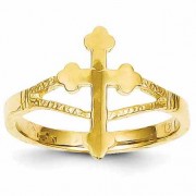 Passion Cross Ring, 14K Gold