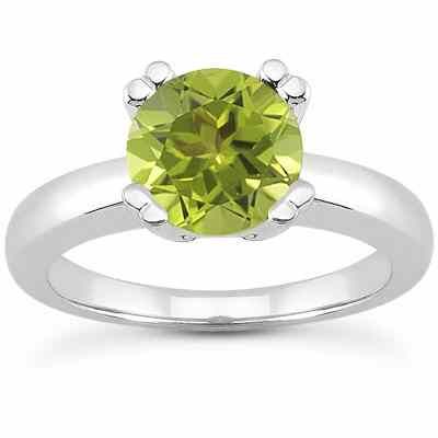 Peridot Modern Solitaire Ring -  - US-ENR321PDW