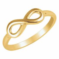 Plain 14K Gold Infinity Ring