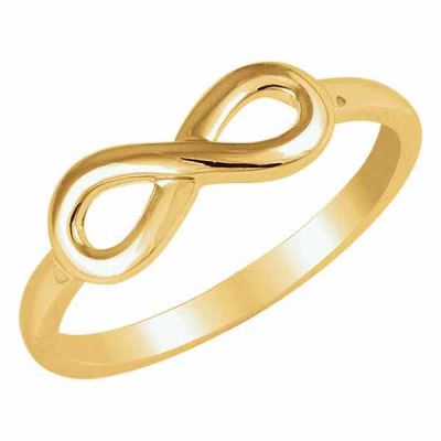 Plain 14K Gold Infinity Ring -  - STLRG-51310Y