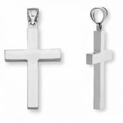 Women's Sterling Silver Plain Cross Pendant