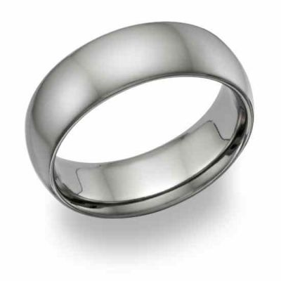 Plain Titanium Wedding Band Ring - Made in the USA -  - TI-N11