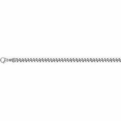 Platinum 4.5mm Cuban Curb Link Chain Necklace -  - AST-5201-9352-PL