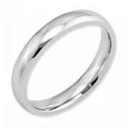 Polished Plain Cobalt Wedding Band Ring