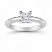 Princess Cut 0.75 Carat Diamond Solitaire Engagement Ring