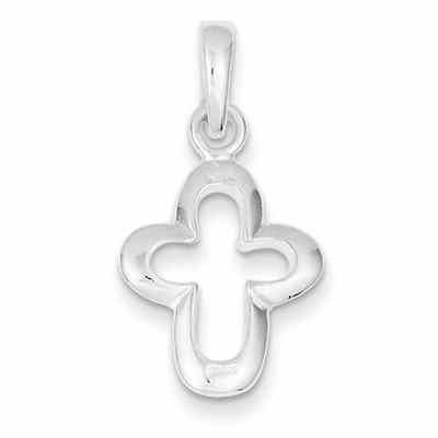 Savior s Cross Pendant in Sterling Silver -  - QGCR-QC2895