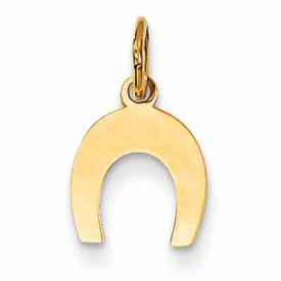 Small Horseshoe Pendant in 14K Gold -  - QG-K1758