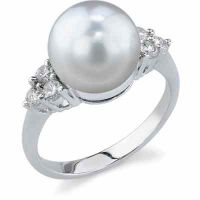 South Sea Pearl & Diamond Breeze Ring