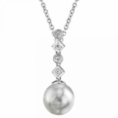 South Sea Pearl & Diamond Julia Pendant -  - apend17