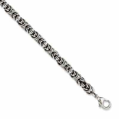 Stainless Steel Byzantine Bracelet -  - QGBR-SRB1141
