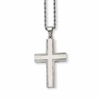 Stainless Steel Laser Cut Cross Necklace