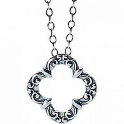 Starhaven Sterling Silver Dainty Clover Necklace -  - STR-PD-41541