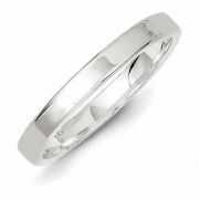Sterling Silver 3mm Flat Band